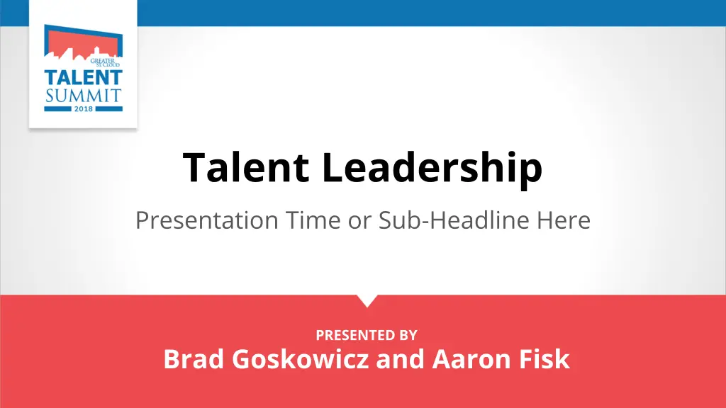 talent leadership presentation time