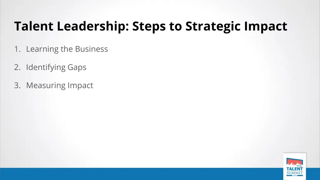 talent leadership steps to strategic impact