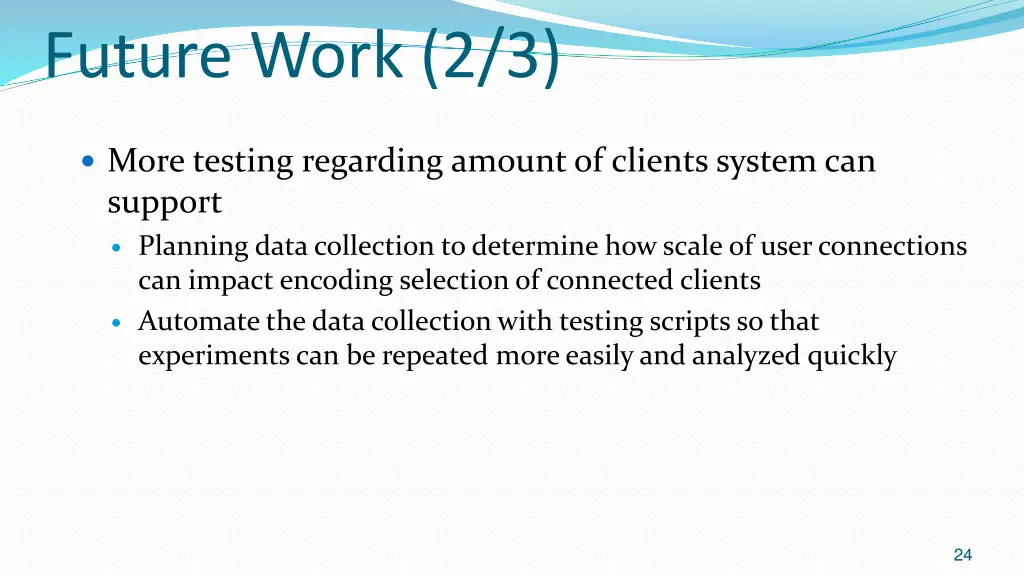 future work 2 3