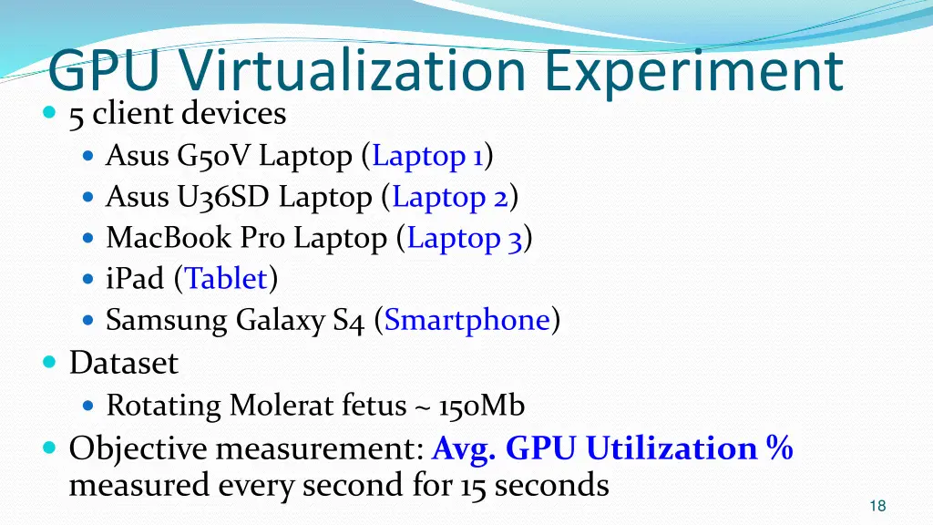gpu virtualization experiment 5 client devices