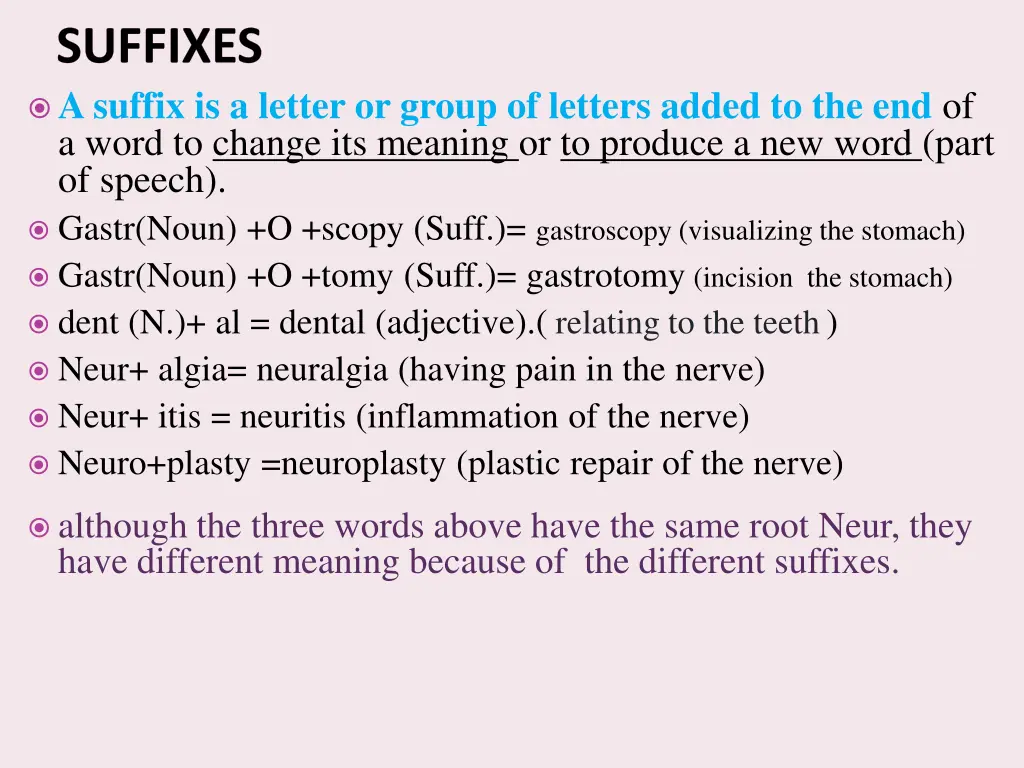suffixes a suffix is a letter or group of letters