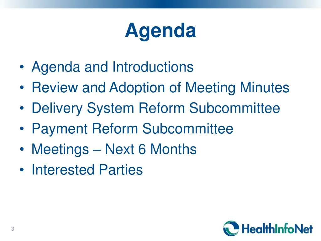 agenda