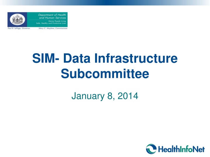 sim data infrastructure subcommittee