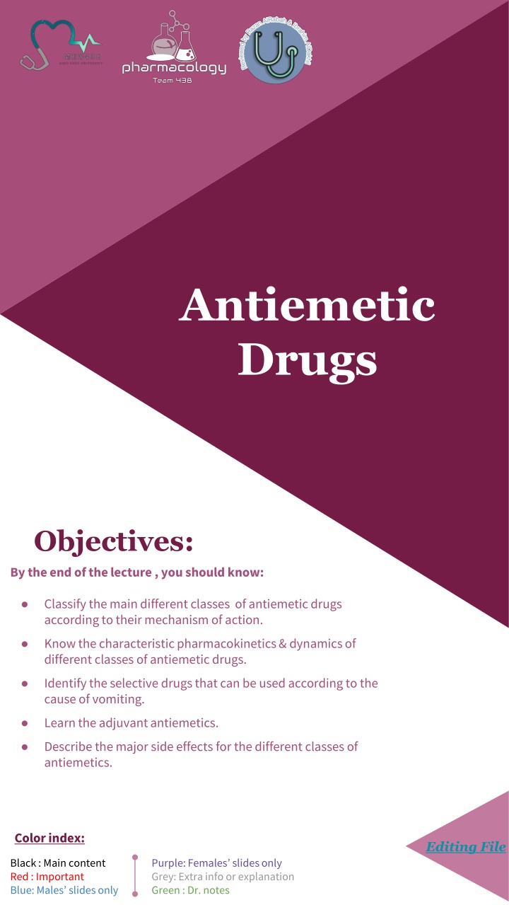 antiemetic drugs