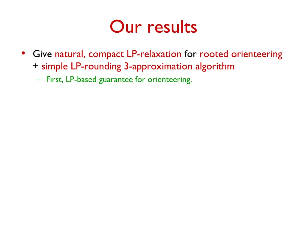 our results