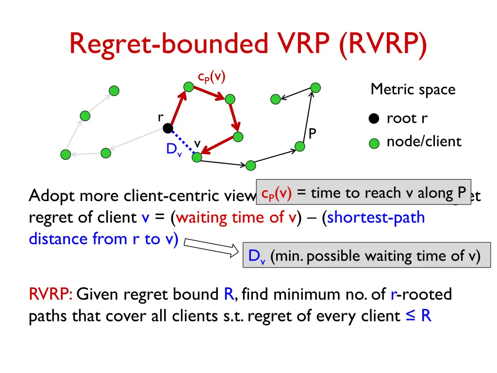regret bounded vrp rvrp c p v