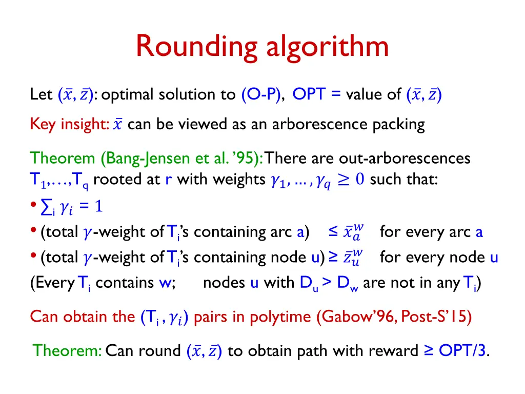 rounding algorithm 1