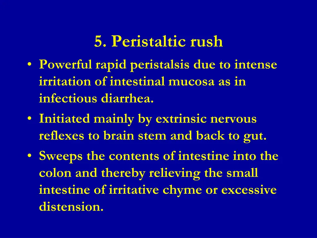 5 peristaltic rush