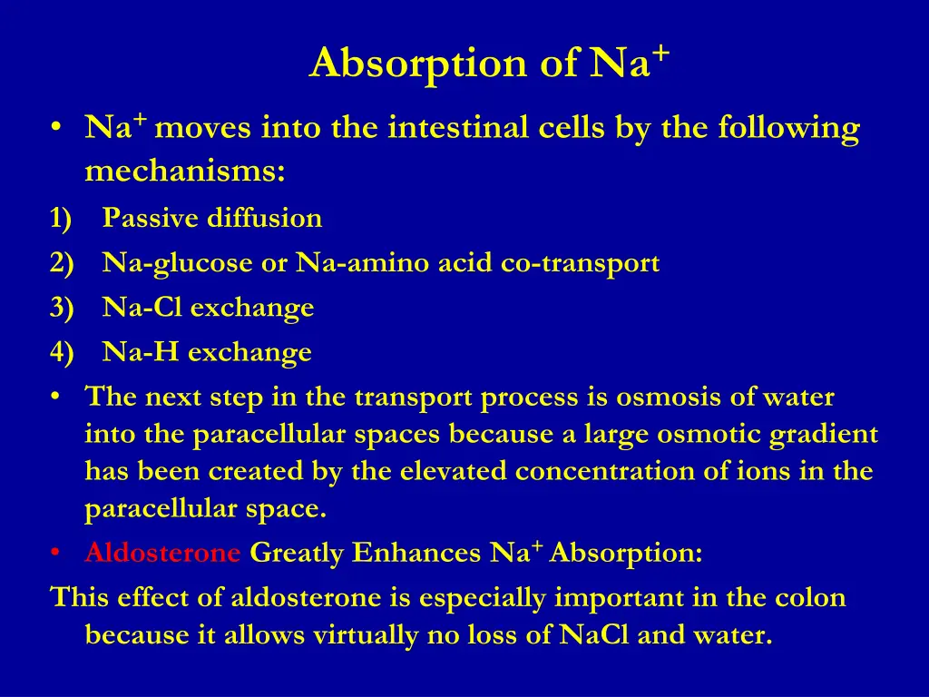 absorption of na