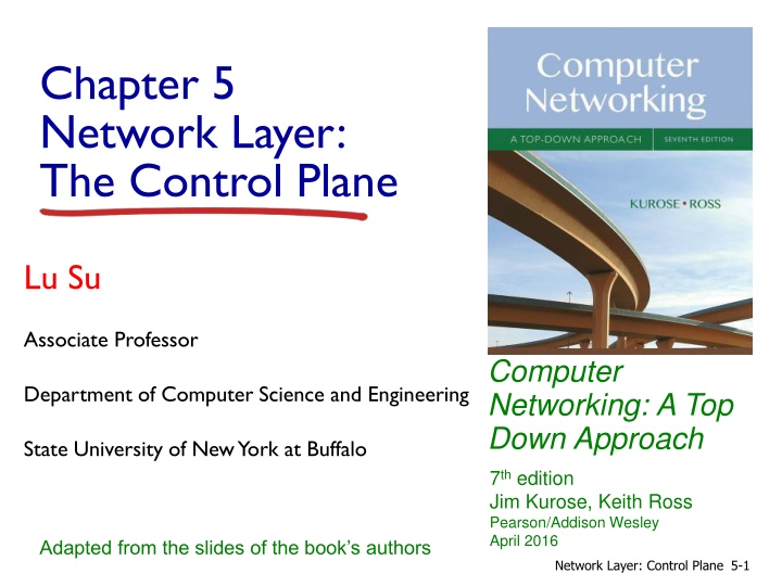 chapter 5 network layer the control plane