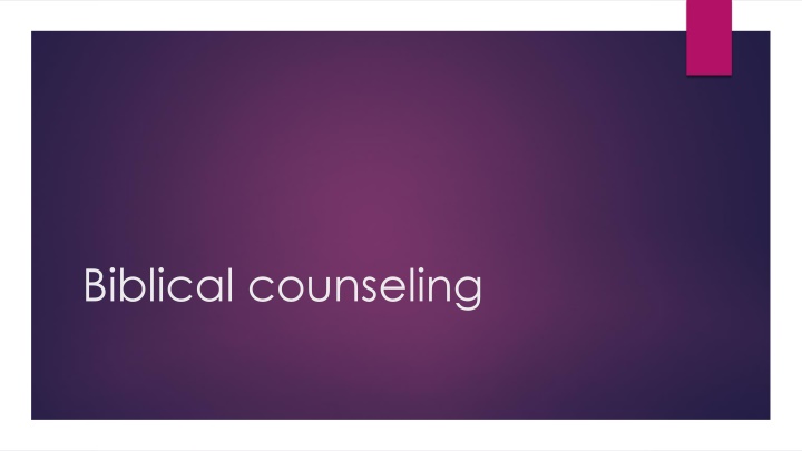 biblical counseling