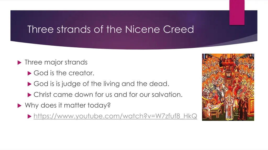 three strands of the nicene creed