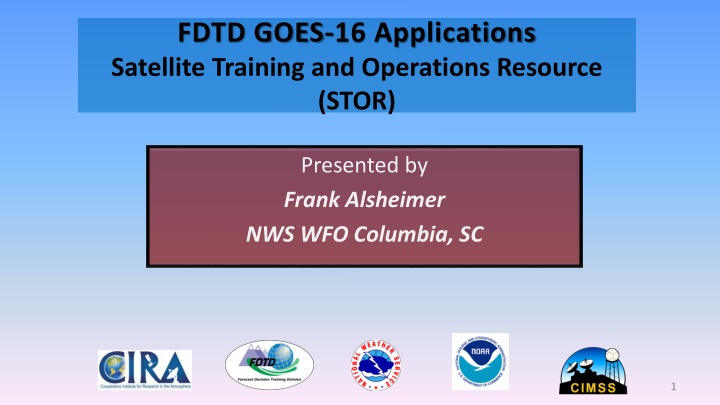 fdtd goes 16 applications satellite training