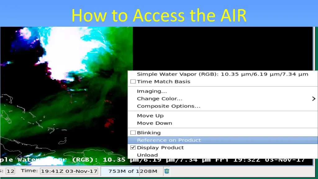 how to access the air