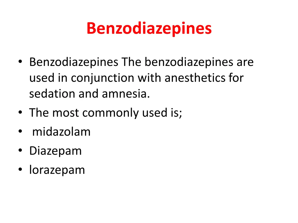 benzodiazepines