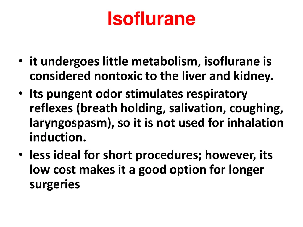 isoflurane