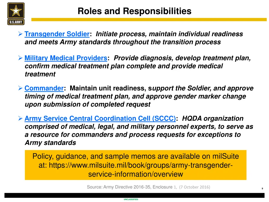 roles and responsibilities