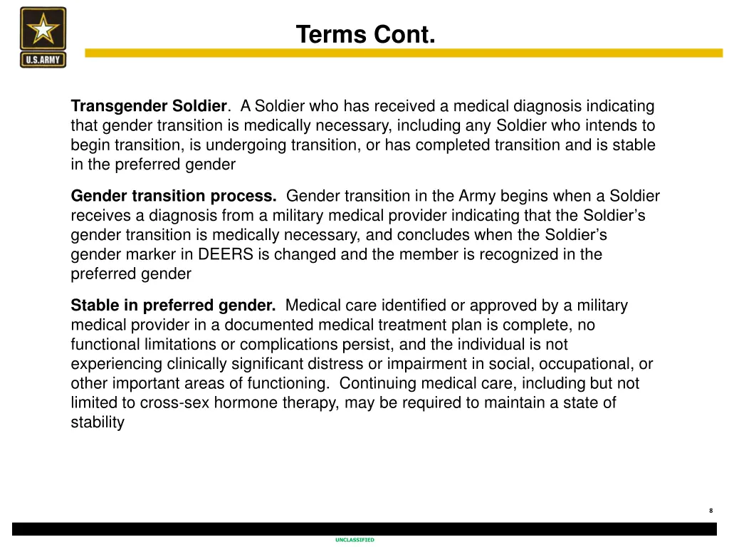 terms cont