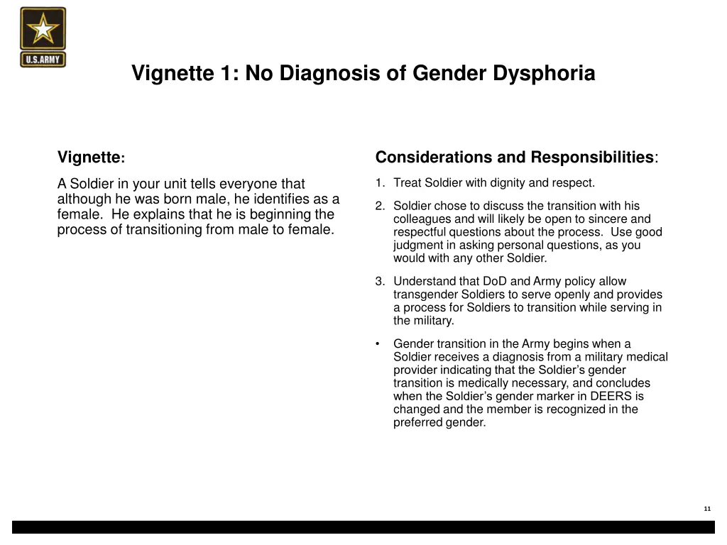 vignette 1 no diagnosis of gender dysphoria
