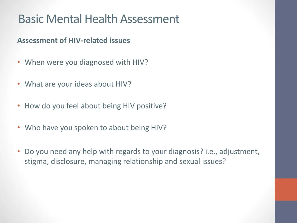 basic mental health assessment 2