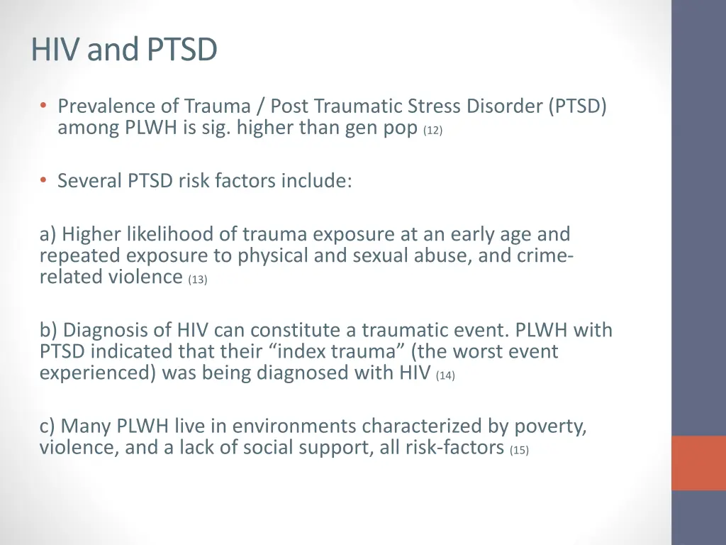 hiv and ptsd