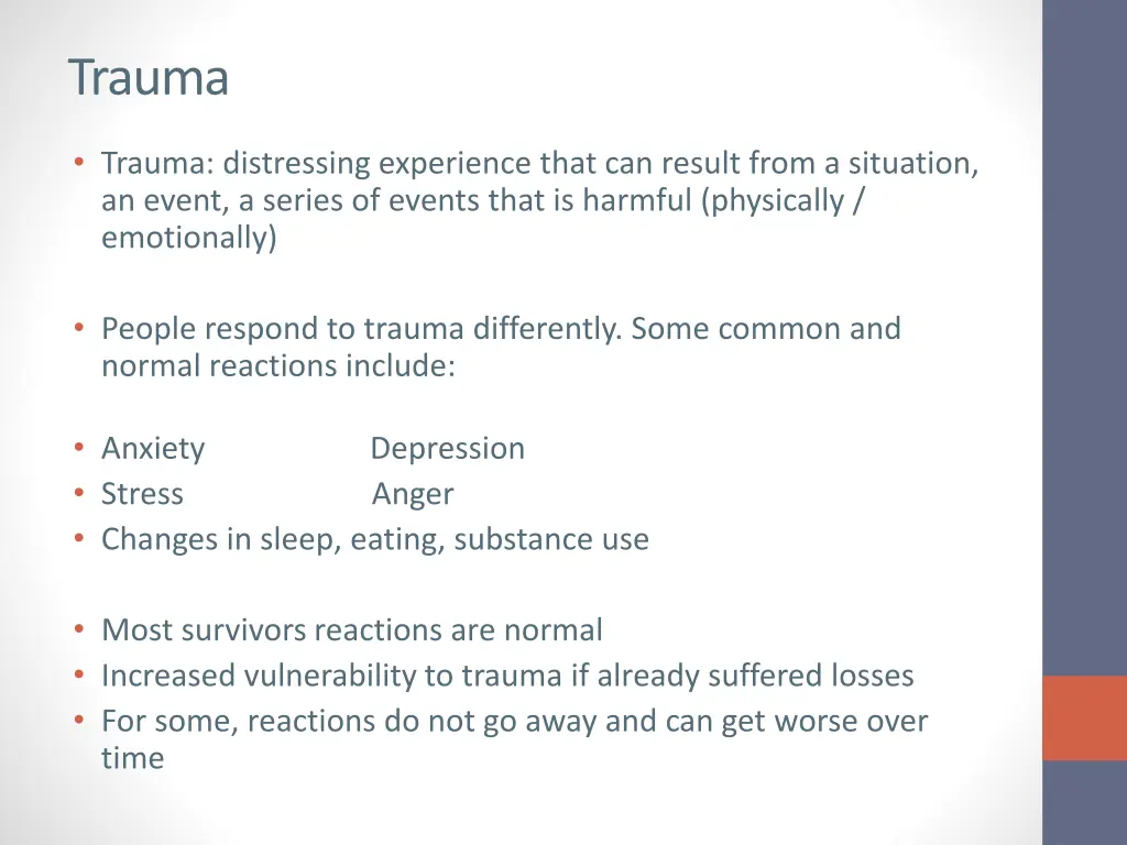 trauma
