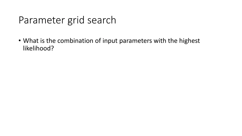 parameter grid search 1