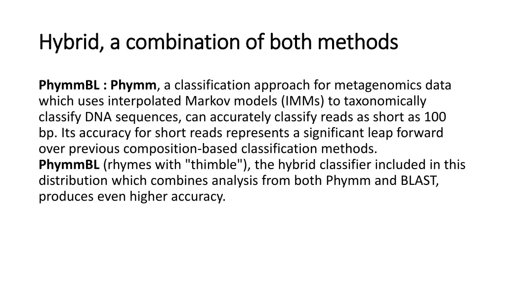 hybrid hybrid a combination of both methods