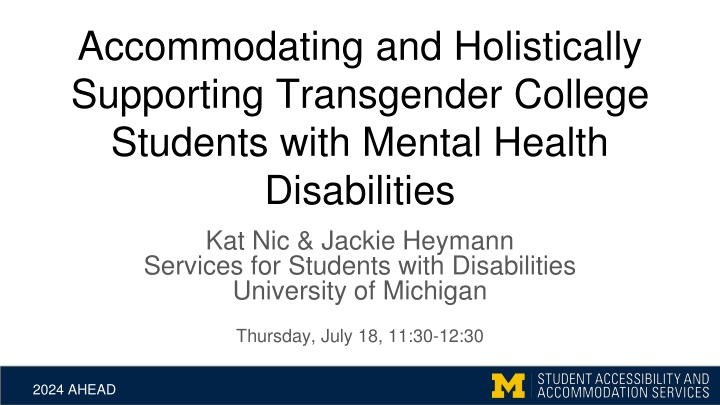 accommodating and holistically supporting