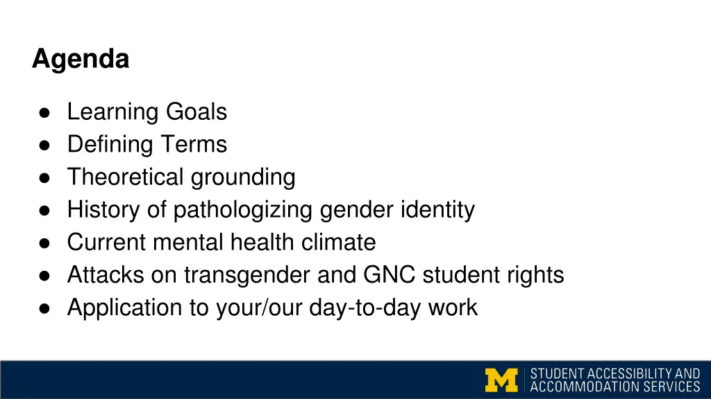 agenda