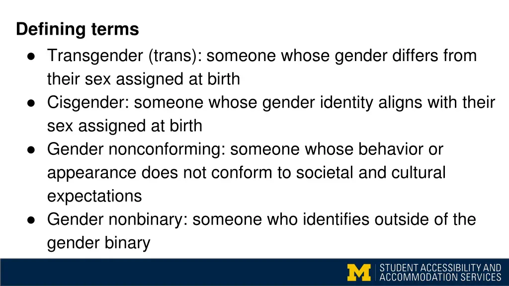 defining terms transgender trans someone whose
