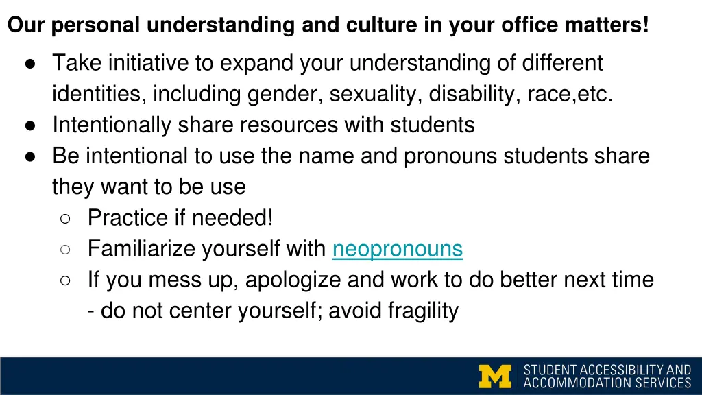 our personal understanding and culture in your