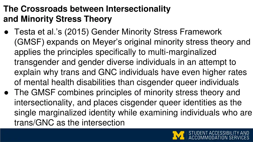 the crossroads between intersectionality