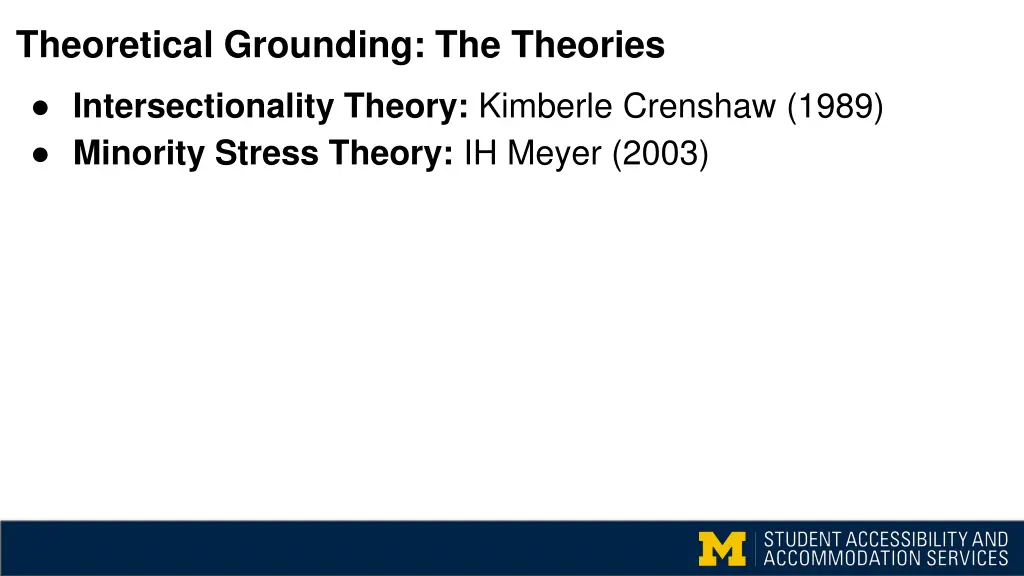 theoretical grounding the theories