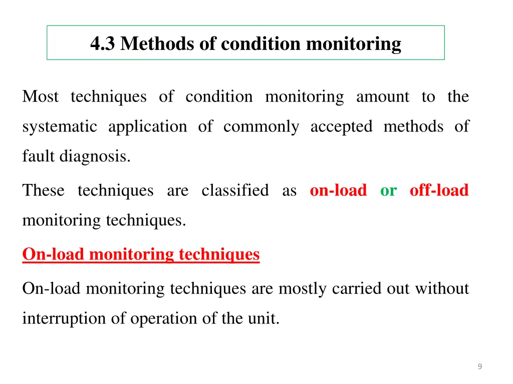 4 3 methods of condition monitoring