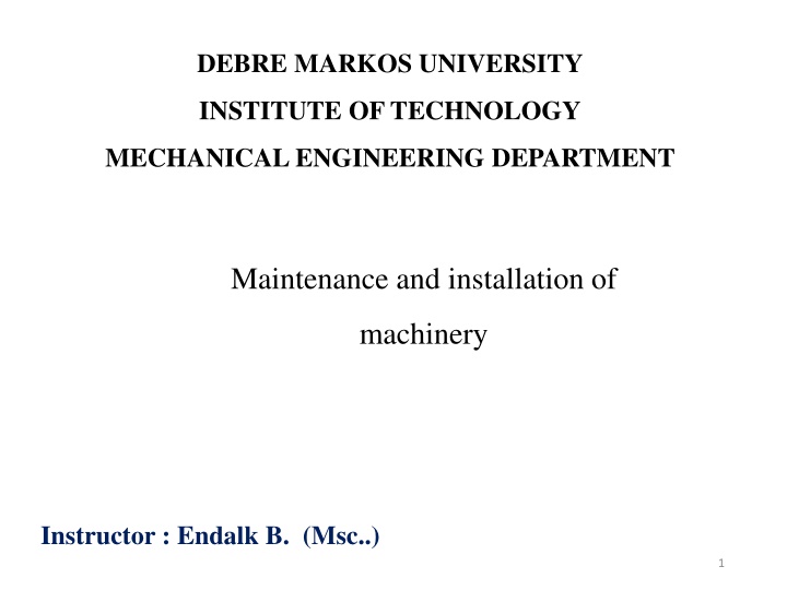 debre markos university