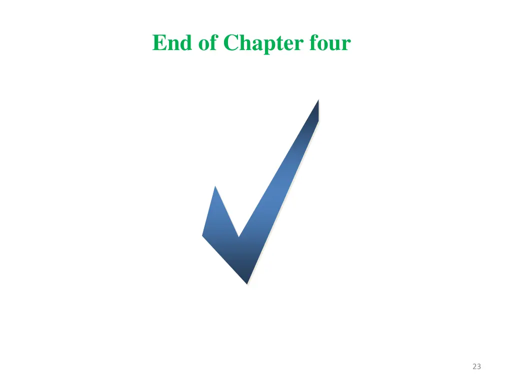 end of chapter four