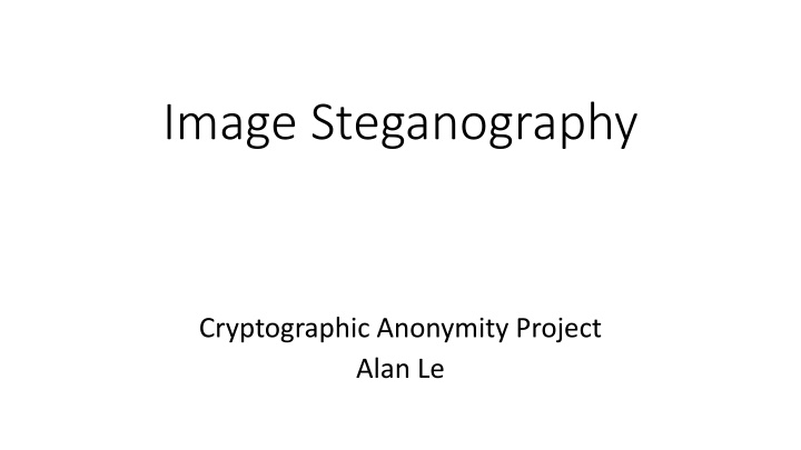image steganography