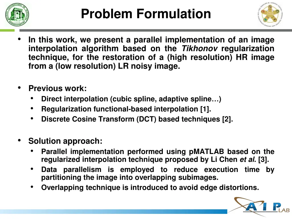 problem formulation
