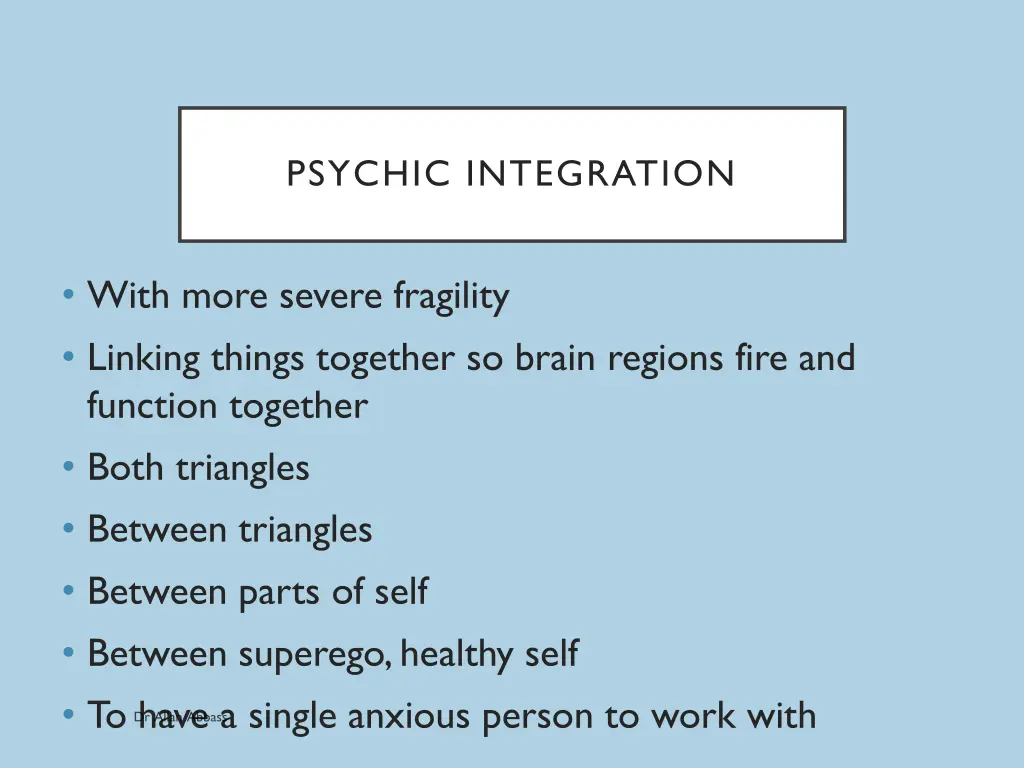 psychic integration