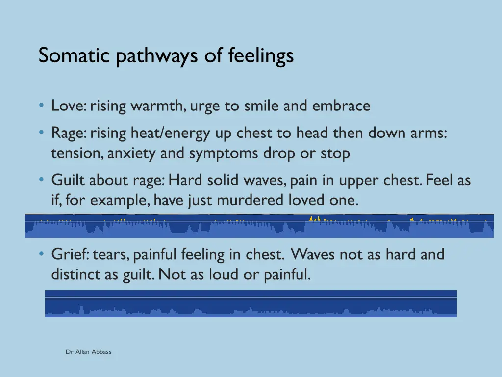 somatic pathways of feelings