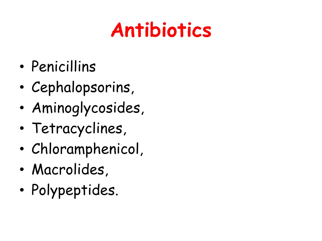 antibiotics