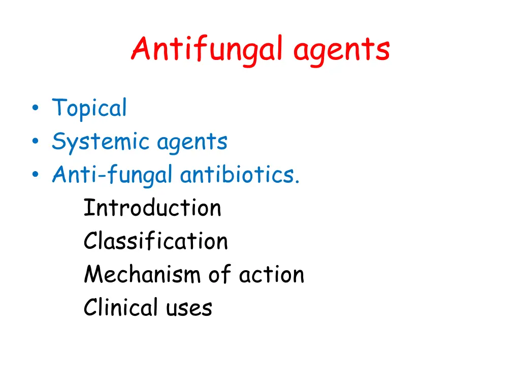 antifungal agents