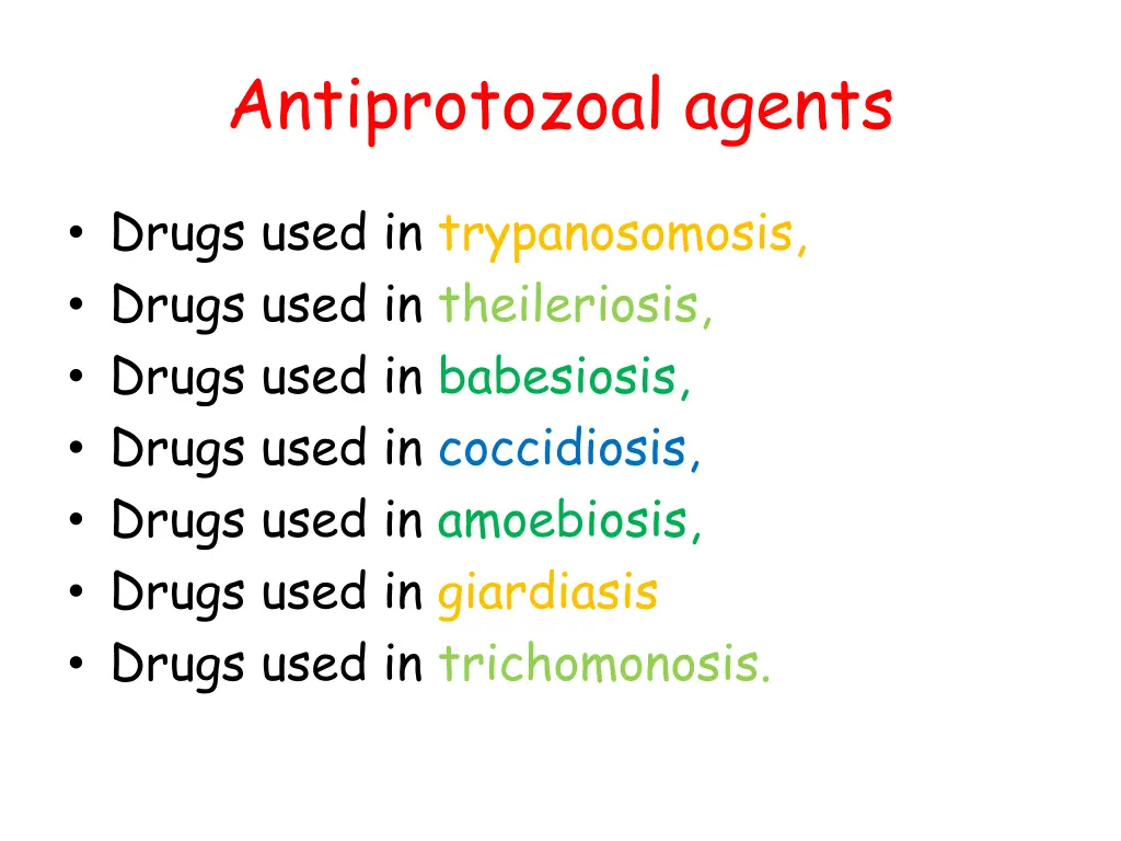 antiprotozoal agents