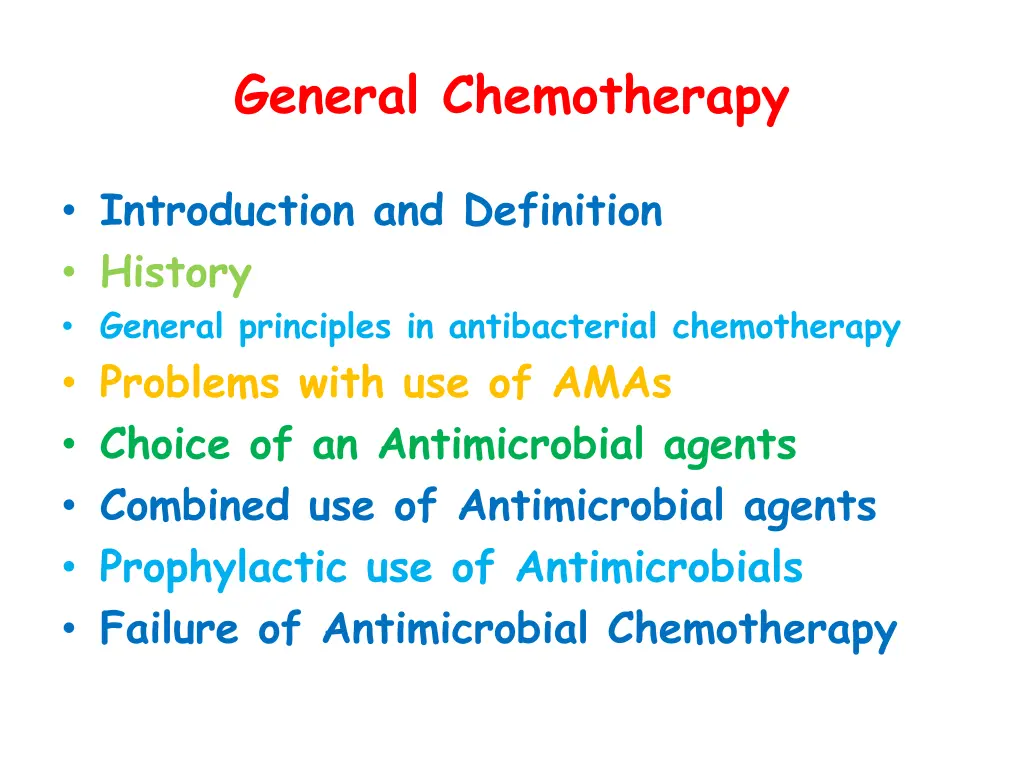 general chemotherapy