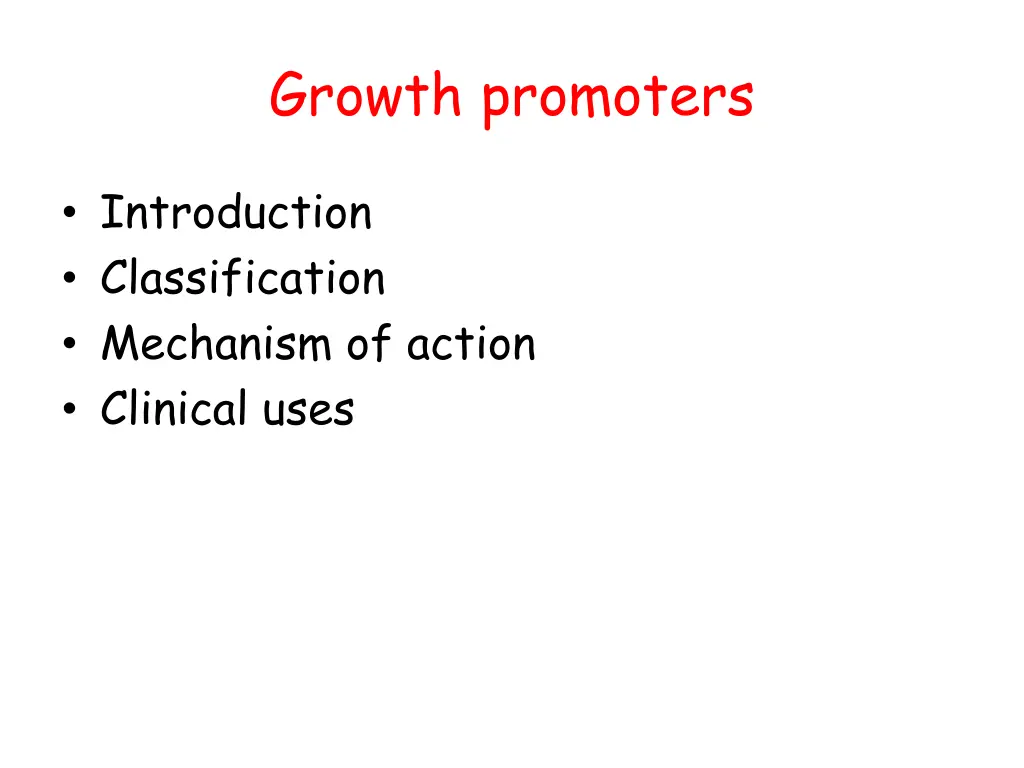 growth promoters