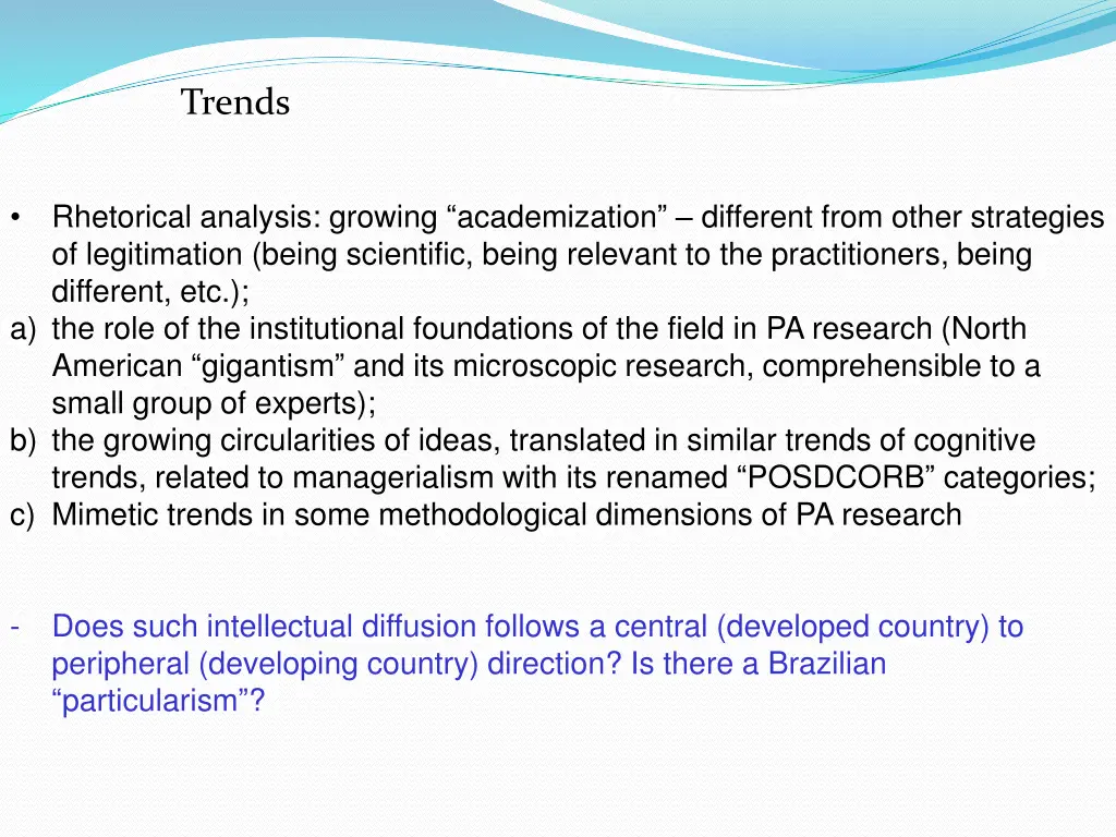 trends