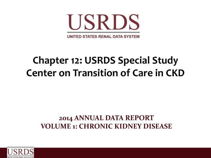chapter 12 usrds special study center