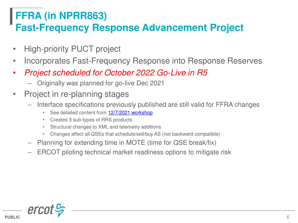 ffra in nprr863 fast frequency response