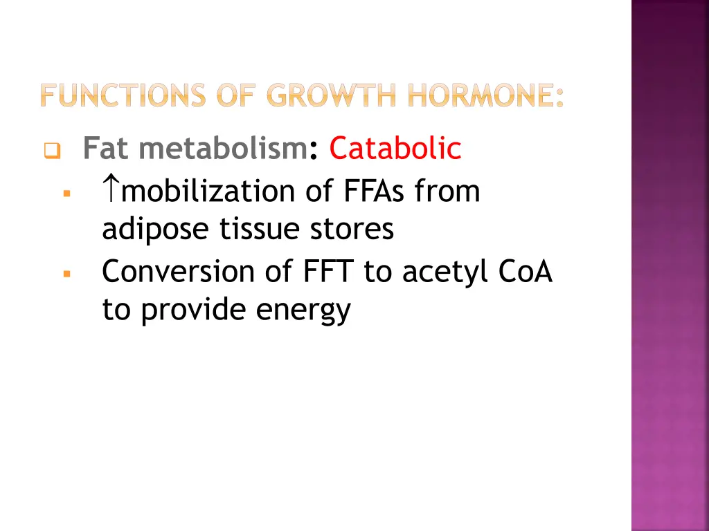 functions of growth hormone 2